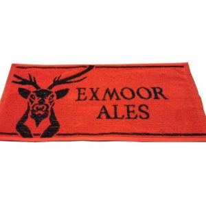 Exmoor Ales Red and Black Bar Towel