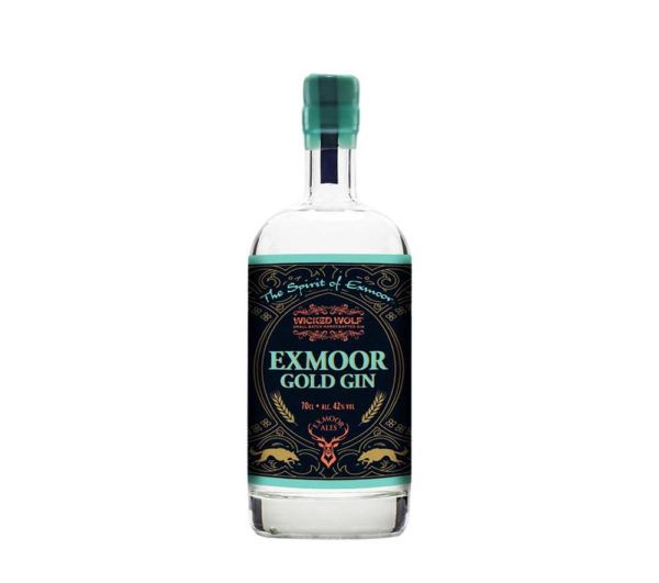 Bottle of Exmoor Gold Gin