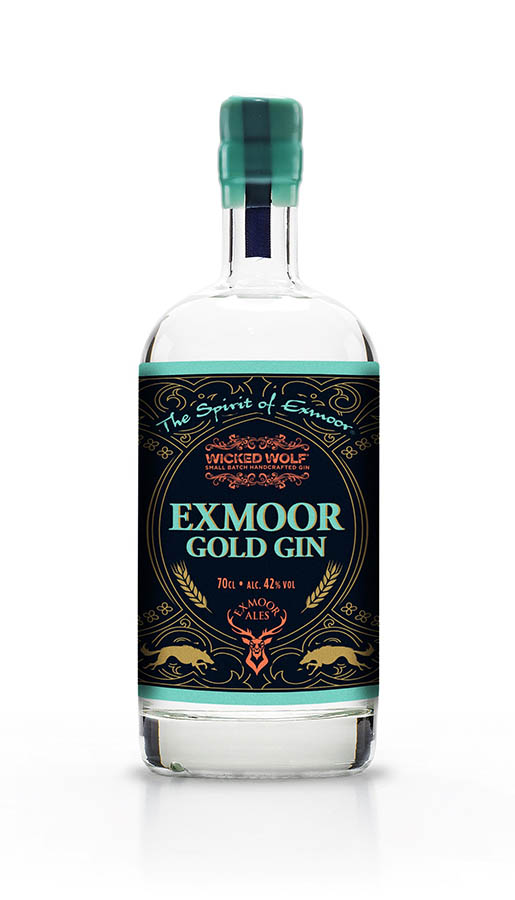 Bottle of Exmoor Gold Gin