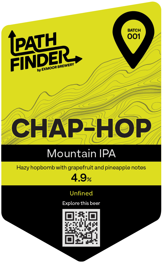 Pump clip for Chap-Hop limited edition beer