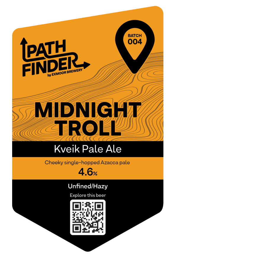 Midnight Troll beer pump clip