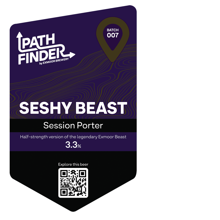 Purple Seshy Beast Pathfinder beer pump clip