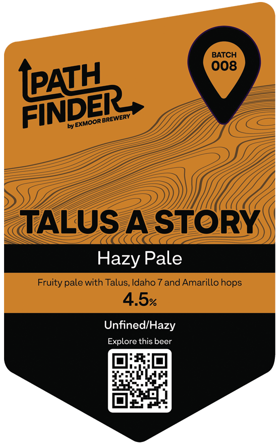 Pump clip for Talus a Story beer