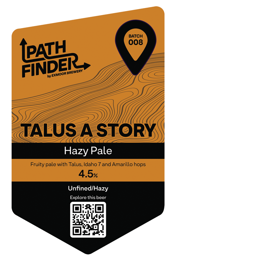 Pump clip for Talus a Story beer