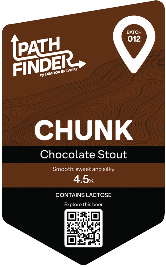 Chunk, chocolate stout pump clip