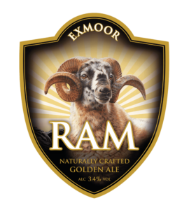 Exmoor Ram 3.4% ABV pump clip
